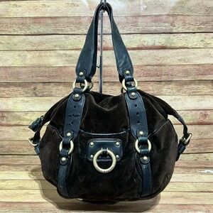 Juicy Couture Black Velour Shoulder Bag